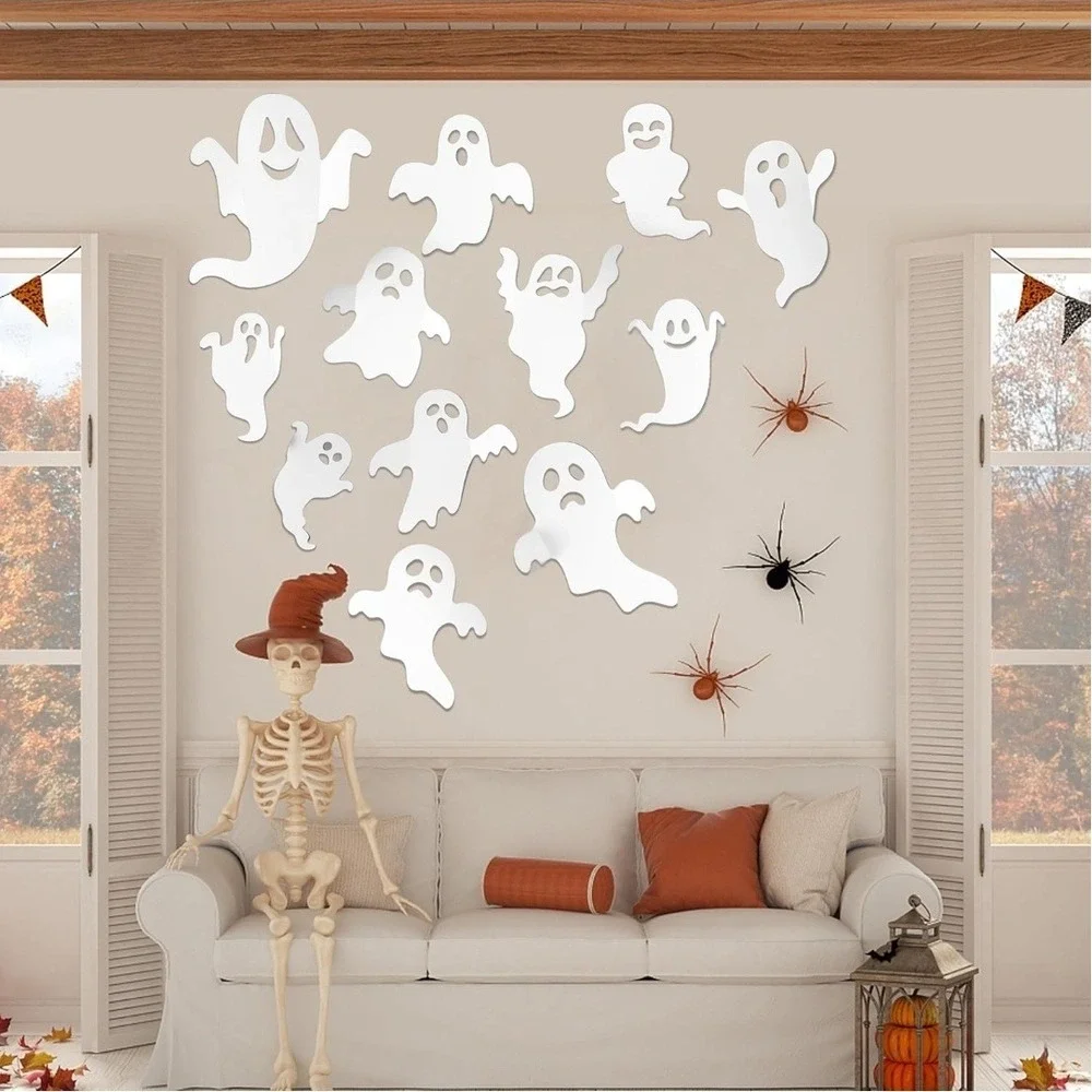 Halloween Ghost Window Clings Stickers Decorations Decals Party Decor‎